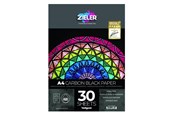 Hobby artikler - Zieler Blok med sort papir A4 30 ark140g - Z09299337