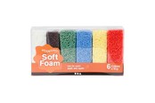 Hobby artikler - Creativ Company - Soft Foam Clay Standard Colors 6x10gr. - 78058