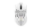 Mus - Arbiter AKITSU Medium - Ultralight 40g Carbon-fiber - Gaming Mus - Optisk - 5 knapper - Hvid - AR-25-AKITSUM-WH