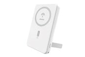 Powerbank - Dudao Powerbank K14S+ 10000mAh 20W USB-A / USB-C / MagSafe with stand - white - 10000 mAh - 6976625333097