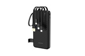 Powerbank - Dudao K11 10000mAh Powerbank with Built-in Cables - Black - 10000 mAh - 6977196681853