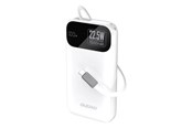 Powerbank - Dudao K31 10000 mAh 22.5W PD Powerbank with Built-in Cable - White - 10000 mAh - 6977196682003