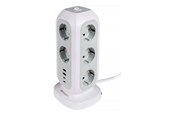 Strømkabel (ekstern) - Verbatim EUPT-01 - power strip - 15-in-1 European multi plug extension - 3600 Watt - 49547