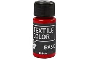 Skrive- og Tegneværktøjer - Creativ Company - Textile Color Semi-opaque Textile Paint - Red 50ml - 34202
