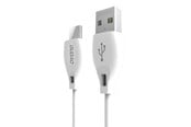 USB kabel - Dudao cable USB Type C 2.1A 1m white (L4T 1m white) - 6970379614679