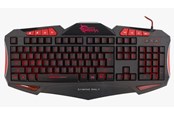 Tastatur - White Shark GK-1621R gaming keyboard - RED/BLACK - Dansk - GK-1621R