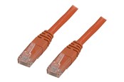 Netværkskabel - Deltaco TP-607-OR - patch cable - 75 cm - orange - Orange - 0.7m - TP-607-OR