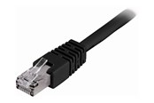 Netværkskabel - Deltaco patch cable - 1.5 m - black - Sort - 1m - STP-611S