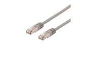 Netværkskabel - Deltaco STP-60AU - patch cable - 50 cm - grey - Grå - 0.5m - STP-60AU