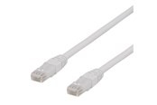 Netværkskabel - Deltaco TP-603VAU - patch cable - 30 cm - white - Hvid - 0.3m - TP-603VAU