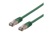 Netværkskabel - Deltaco STP-60GAU - patch cable - 30 cm - green - Grøn - 0.3m - STP-60GAU