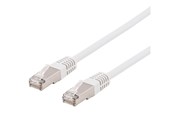 Netværkskabel - Deltaco STP-625VAU - patch cable - 25 m - white - Hvid - 25m - STP-625VAU