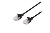 Netværkskabel - Deltaco patch cable - 1 m - black - Sort - 1m - UUTP-1027