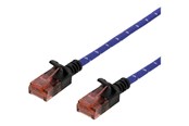 Netværkskabel - Deltaco patch cable - 1 m - white blue - Blå - 1m - UUTP-1301