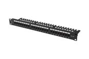 Netværkstilbehør - Lanberg patch panel - 1U - 19" - with shelf - PPU5-1124-B