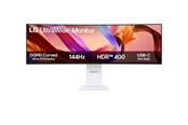Skærm - 49" LG UltraWide 49U950A-W - 5120x1440 - 144Hz - Nano IPS - 90W USB-C - KVM switch - 49U950A-W
