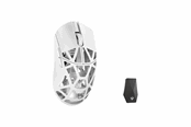 Mus - WLMouse Beast X Max (Solid Side + Omron) / Wireless 8K / Magnesium - Gaming Mus - Optisk - 5 knapper - Hvid - MAX-Milky White-O-SHIXIN