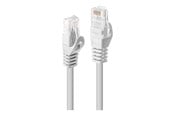 Netværkskabel - Lindy Basic patch cable - 30 cm - white - Hvid - 0.3m - 48200