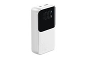 Powerbank - Joyroom Mini power bank with built-in cables JR-PBC06 30W 10000mAh - white Powerbank - Hvid - 10000 mAh - 6956116776466