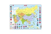 Puslespil - Selecta Play Larsen Puzzle Map Asia with Flags 70 pcs. Floor - LA-K44-NL