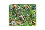 Puslespil - Selecta Play Larsen Jigsaw Puzzle Animals - South American Rainforest 70 pcs. 2D Puslespil - LA-FH10