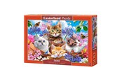 Puslespil - Selecta Play Castorland Jigsaw Puzzle Kittens with Flowers 500pcs. Floor - B-53513