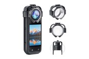 Actionkamera tilbehør - Puluz Lens Covers Snap‑On – Insta360 X5 - PU750T