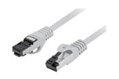 Netværkskabel - Lanberg patch cable - 50 cm - grey - Grå - 0.5m - PCF8-10CU-0050-S