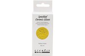 Kreativitet & Hobbyartikler - Creativ Company - Speckled Ceramic Glaze 999-1060 C Opaque Yellow Haze - 60ml - 789755