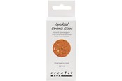Kreativitet & Hobbyartikler - Creativ Company - Speckled Ceramic Glaze 999-1060 C Opaque Orange Sun - 60ml - 789753