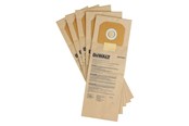 Vacuum Cleaner Bag - Dewalt DWV9401-XJ Paper Filter Bag - Pack of 5 - DWV9401-XJ