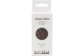 Kreativitet & Hobbyartikler - Creativ Company - Ceramic Glaze 984-1101 C Opaque Chocolate Brown - 60ml - 789711