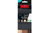Skrive- og Tegneværktøjer - Faber-Castell Black Edition triangular Skin tones 12 ass - 116414