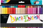 Skrive- og Tegneværktøjer - Faber-Castell Black Edition marker pensel spids blød 50 ass - 116454