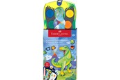 Skrive- og Tegneværktøjer - Faber-Castell Dækfarver connector Dinosaur 12 ass + chinese white - 125036