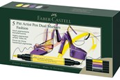 Skrive- og Tegneværktøjer - Faber-Castell Pitt Artist Dual marker Fashion box of 5 - 162006
