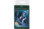 Skrive- og Tegneværktøjer - Faber-Castell Pitt artist pen B The Blues 8 ass - 167173