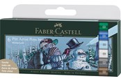 Skrive- og Tegneværktøjer - Faber-Castell Pitt artist pen B Winterlude 6 ass - 167176