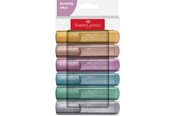Skrive- og Tegneværktøjer - Faber-Castell Textliner 46 metallic 6 ass Hvid karton etui 2024 - 254676