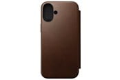 Mobil - Covers & Cases - Nomad Modern Leather Folio - iPhone 16 Plus | Brown | Leather - NM01681885