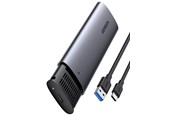 Harddisk - tilbehør - UGREEN storage drive enclosure SSD enclosure Black Grey M.2 - 10903