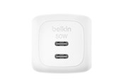 Mobil - Adaptere & Opladere - Belkin BoostCharge 50W Dual USB-C PD Wall Charger with PPS - White - WCH019KQWH