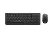 Tastatur - Lenovo Essential Wired Combo - keyboard and mouse set - QWERTY - US with Euro symbol - black Input Device - Tastatur & Mus sæt - Engelsk - Sort - 4X31R64439