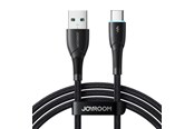 USB kabel - Joyroom Starry Series SA32-AC3 3A USB-A / USB-C cable 1m - black - 6956116759742