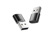 USB hub - Joyroom adapter from USB Type C (female) to USB (male) 2 pcs. black (S-H152 Black) USB hub - Sort - Joyroom S-H152 USB male to Type-C female adapter-2