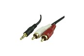 Audio kabel - InLine 2 x RCA male - 3.5 mm male cable 1.8 m - 301968