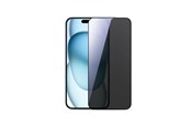 Mobil - Beskyttelsesglas - Joyroom JR-MLG0282 2.5D Dustproof Privacy Tempered Glass with Black Frame for iPhone 15 Plus/16 Plus - JR-MLG0282
