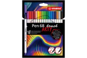 Skrive- og Tegneværktøjer - STABILO Pen 68 Brush - Felt-tip Pen - ARTY - Set of 18 Pieces - 568/18-21-20