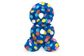 Legetøj - Folat BV - Standing Foil Balloon Colorful Dots Number 8 - 72cm - 63978