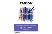 Kreativitet & Hobbyartikler - Canson Graduate Mixed Media Pad A4 200G 20 SH - 17-400110377